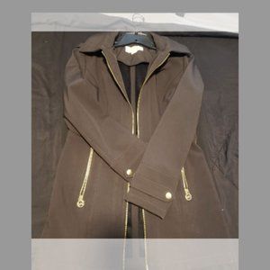 Michael Kors zipper trench coat with hood